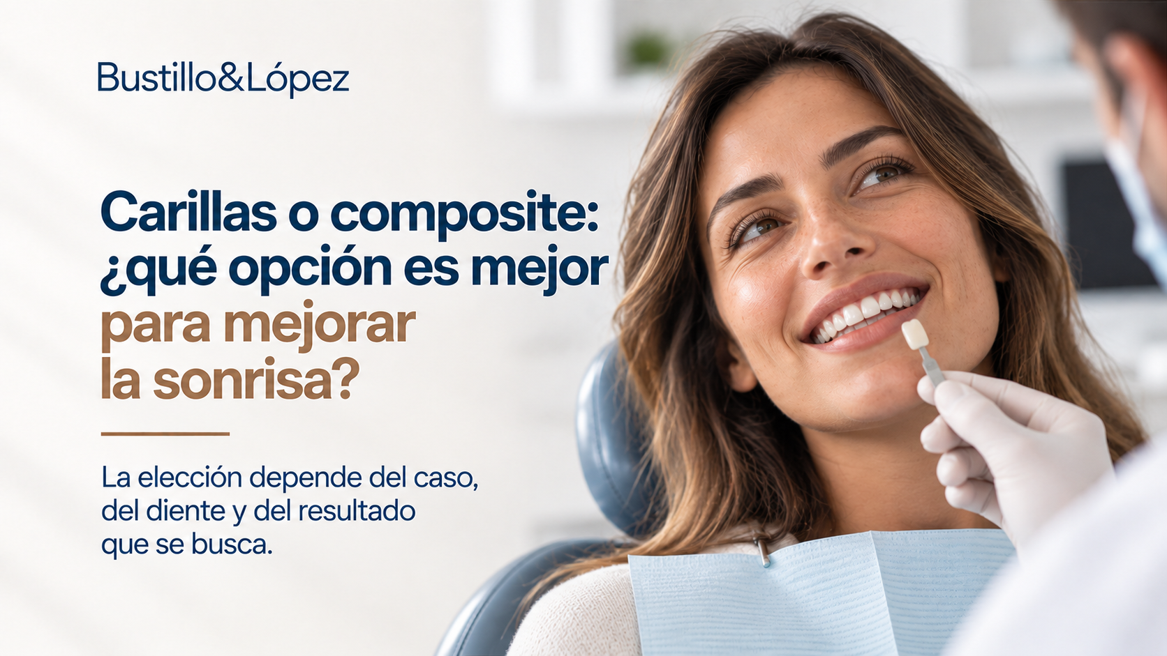Valoración estética dental para comparar carillas y composite